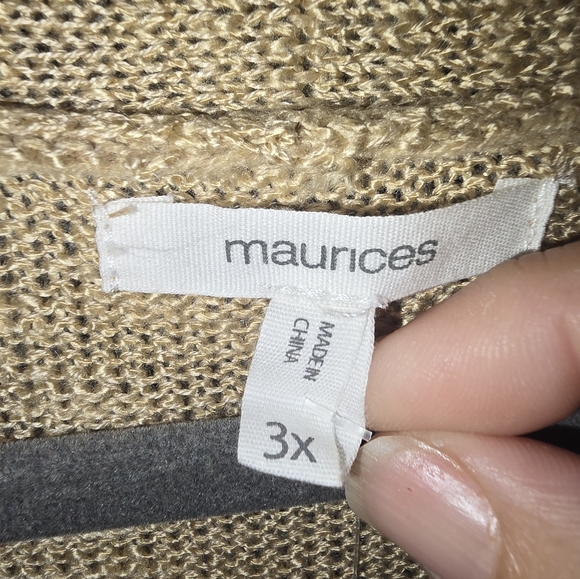 Maurices Long Sleeve Aztec Sweater Cardigan, Womens 3X Fringe NWT - Picture 2 of 10
